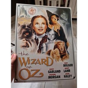 Wizard‎ of Oz Tin Metal Sign Movie Poster Art Judy Garland 16x12.5 Item 1563